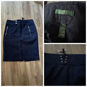 Lauren Ralph Lauren Navy Blue Skirt.